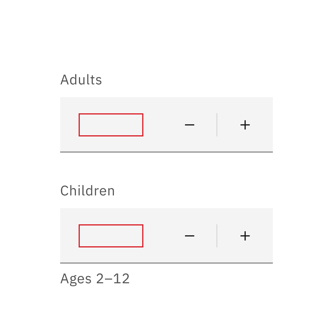 Do not leave value input blank