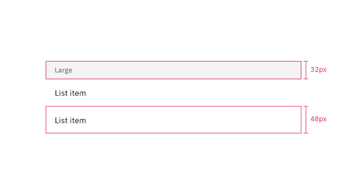 Height sizes for disclosed variant