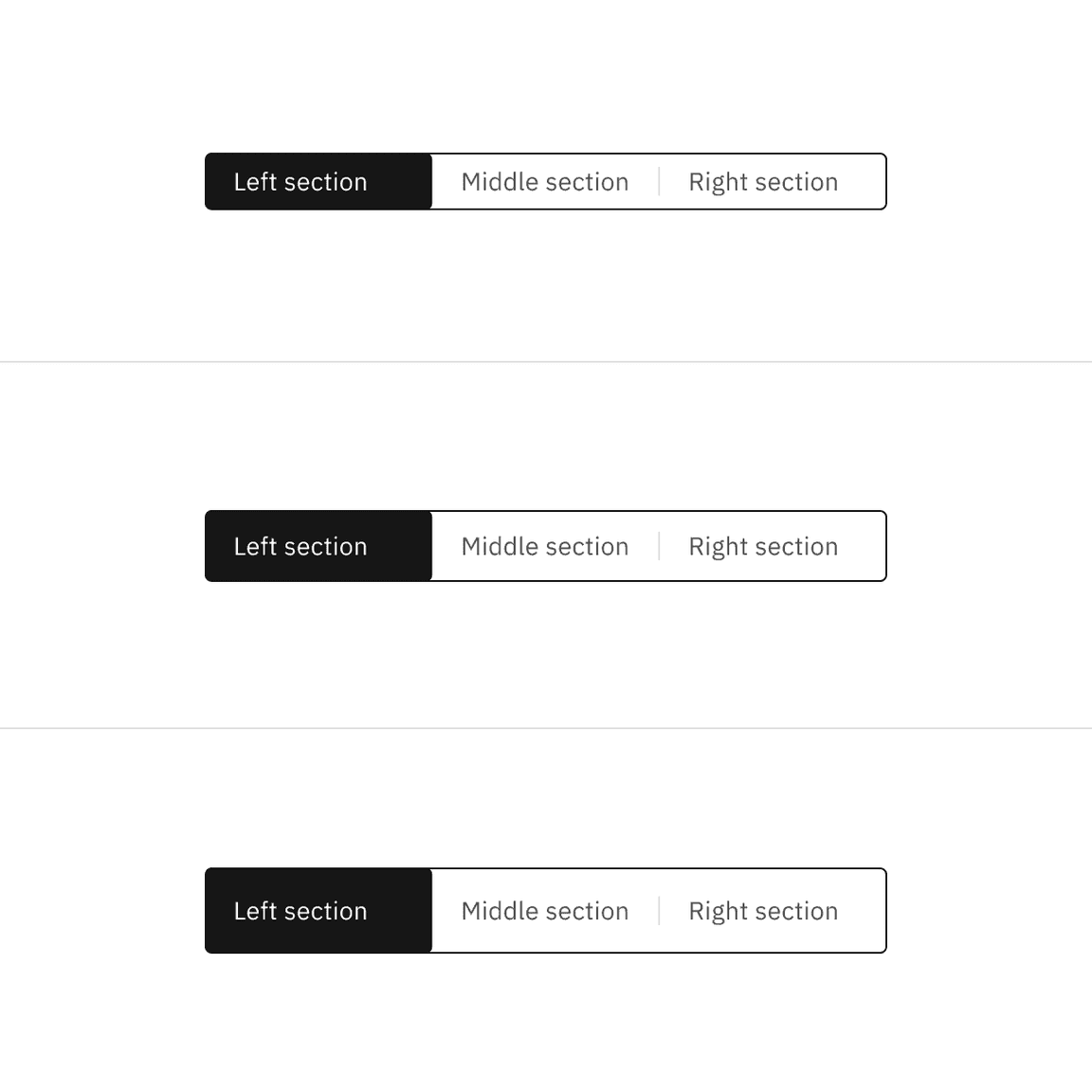 Height options for the default content switcher