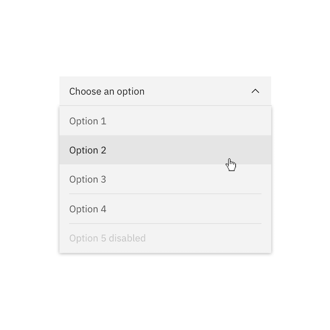 Gray 10 dropdown on White background.