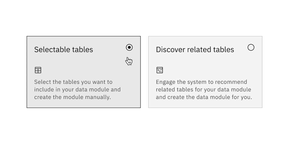 Single-select tile with the feature flag enabled